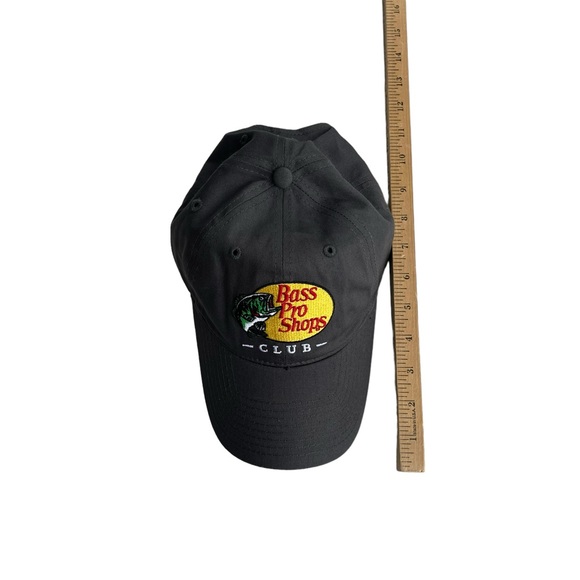 Bass Pro Shops Club Embroidered Gray Strapback Cotton Baseball Cap Hat Fishing - Picture 9 of 10
